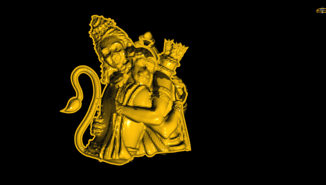 Ram with Hanuman 3D Printable Model 3D print model_5