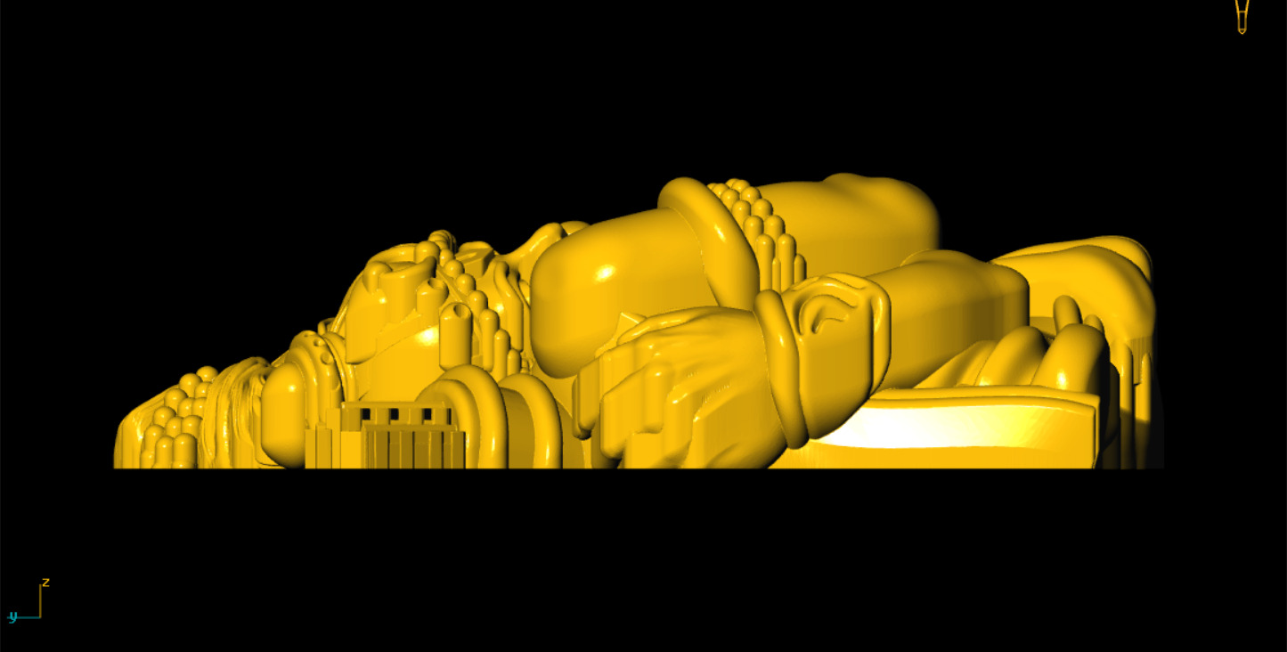 Ram with Hanuman 3D Printable Model 3D print model_2