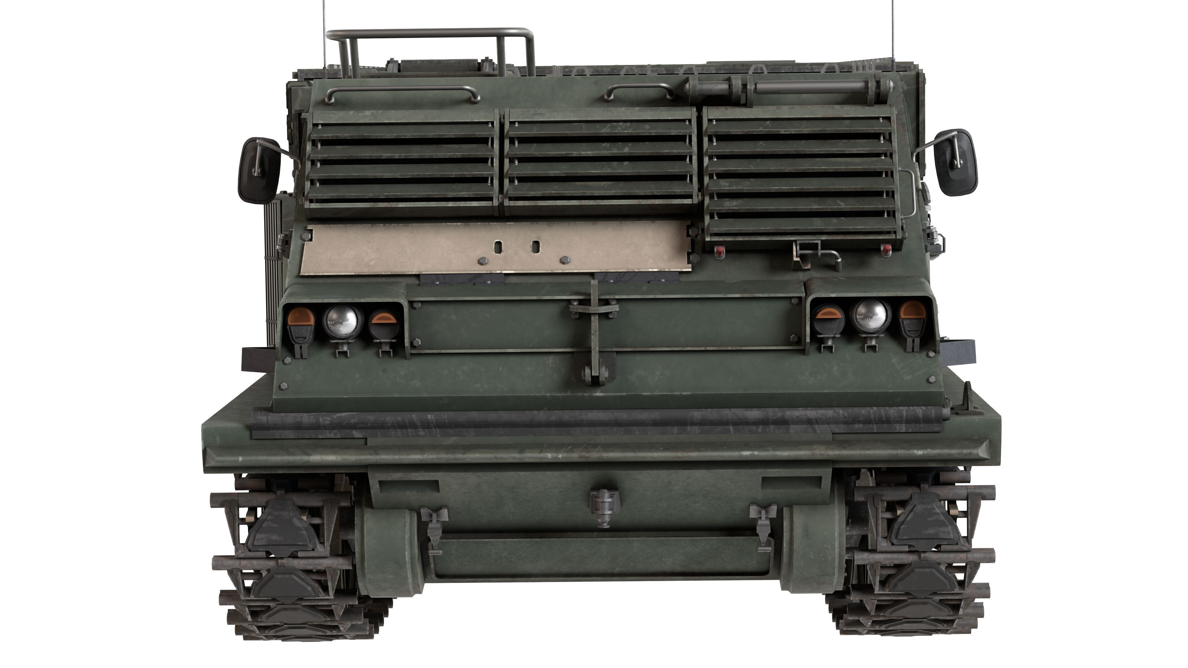 M270 Multiple Launch Rocket System Low-poly 3D model_8