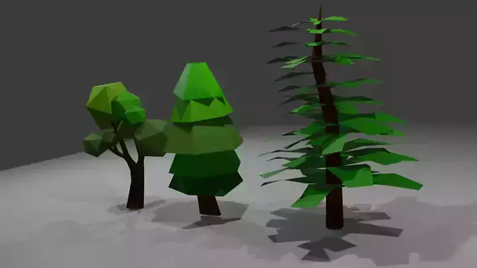  Low Poly Tree Pack 
