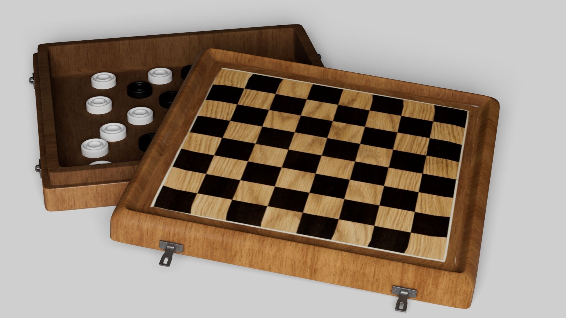 3d model cheskers Low-poly 3D model_13