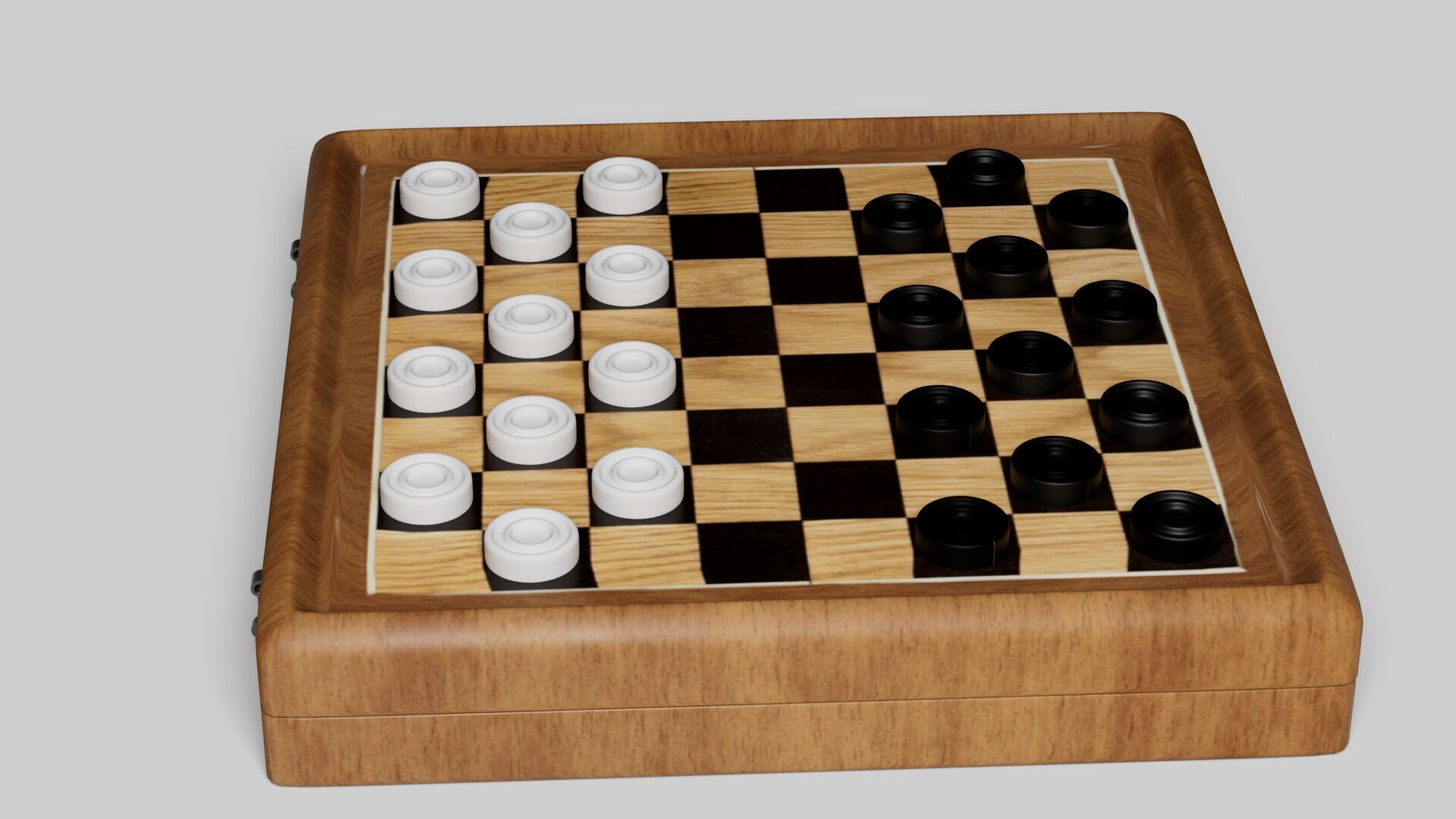 3d model cheskers Low-poly 3D model_8