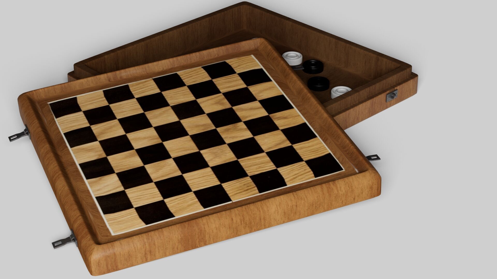 3d model cheskers Low-poly 3D model_14