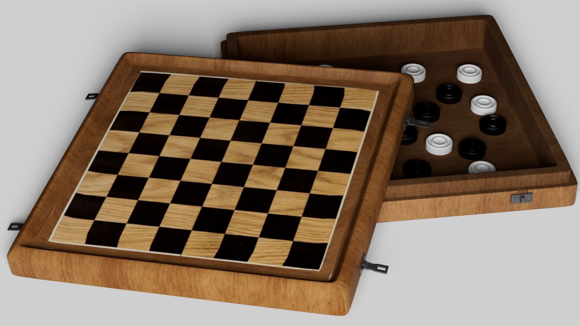 3d model cheskers Low-poly 3D model_15