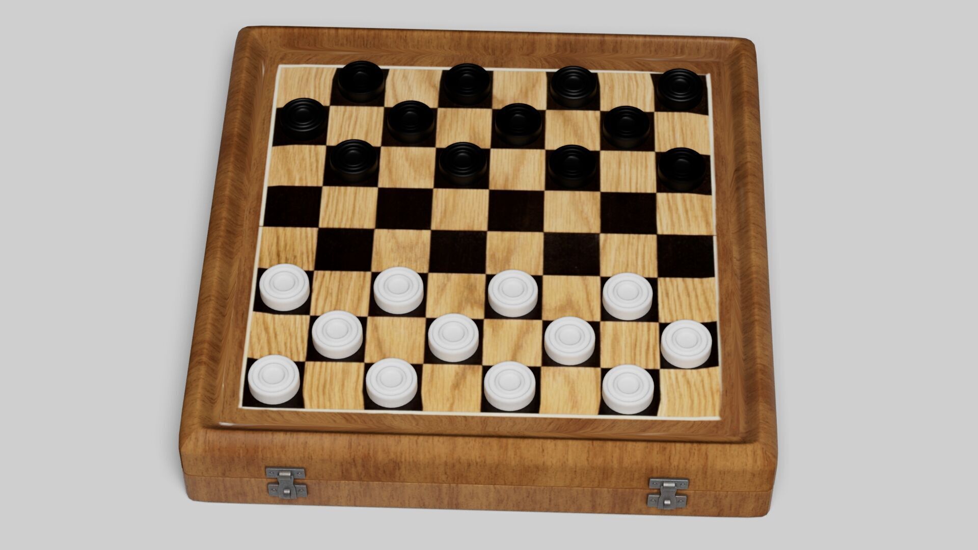 3d model cheskers Low-poly 3D model_7