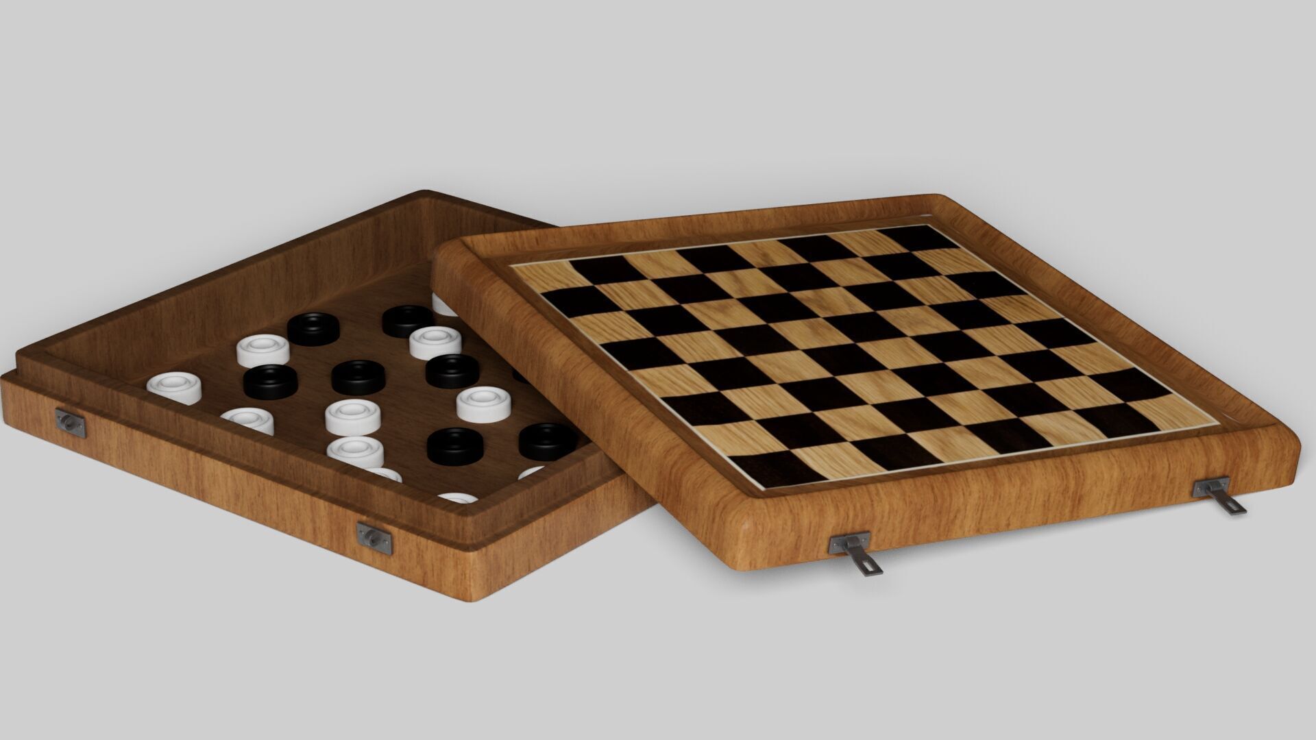 3d model cheskers Low-poly 3D model_12