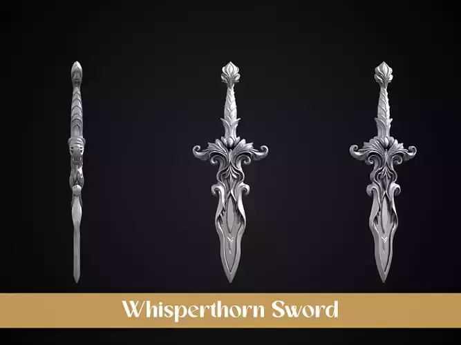 Stylized Elf Sword - Whisperthorn