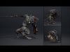 Mist Swordman Low-poly 3D model_7