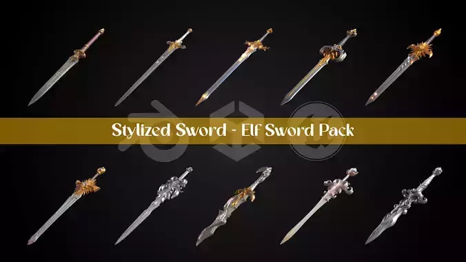 Stylized Sword - Elf Sword Pack
