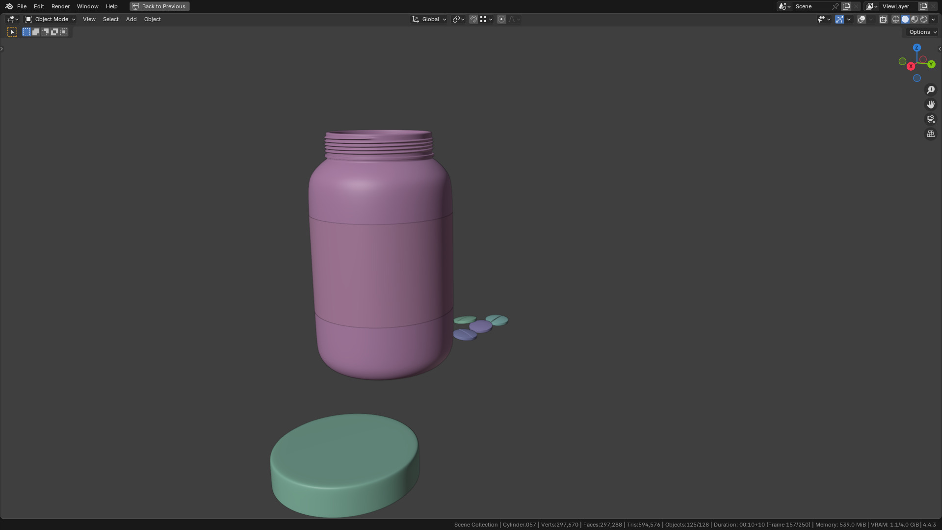 Capsule bottle 02 3D model_7
