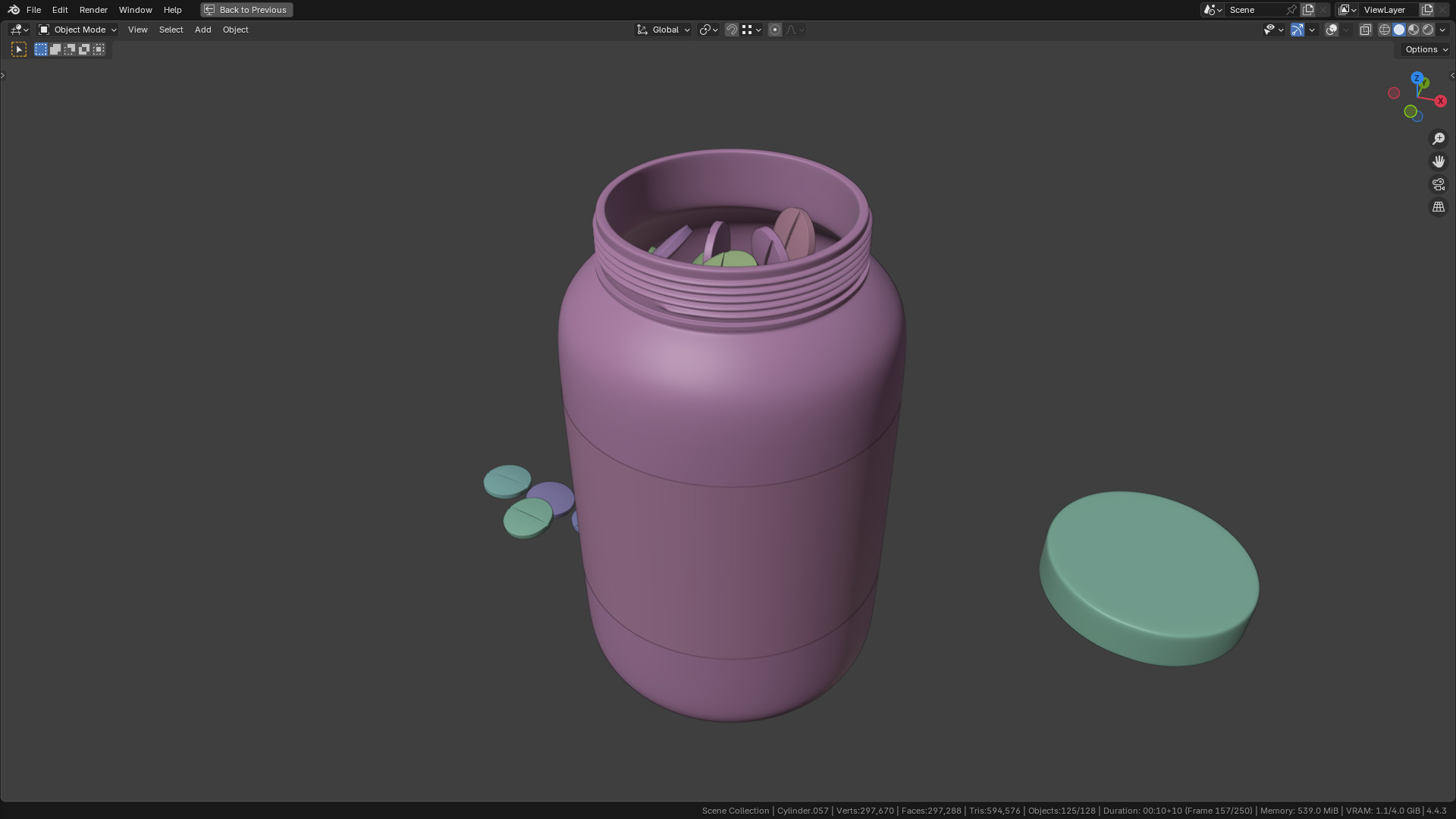 Capsule bottle 02 3D model_11