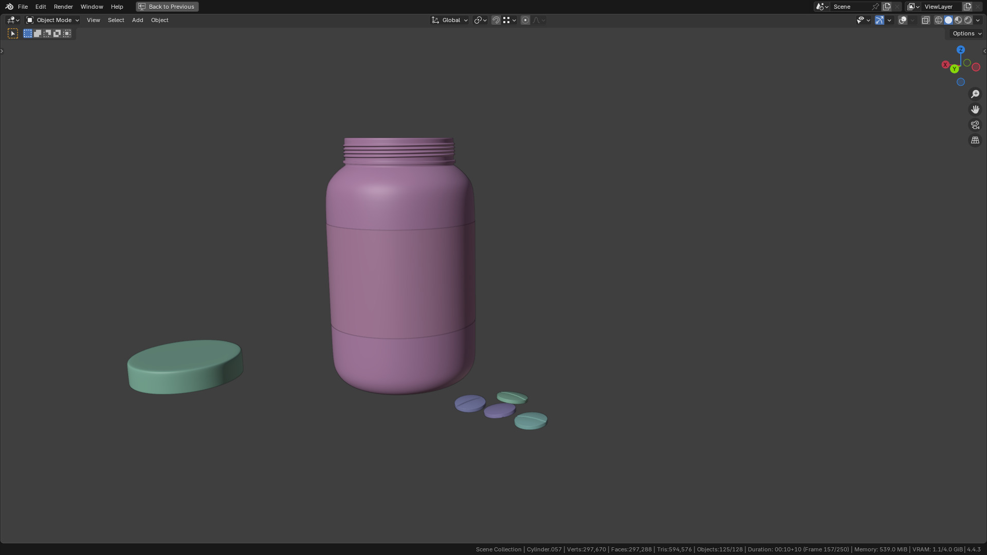 Capsule bottle 02 3D model_8