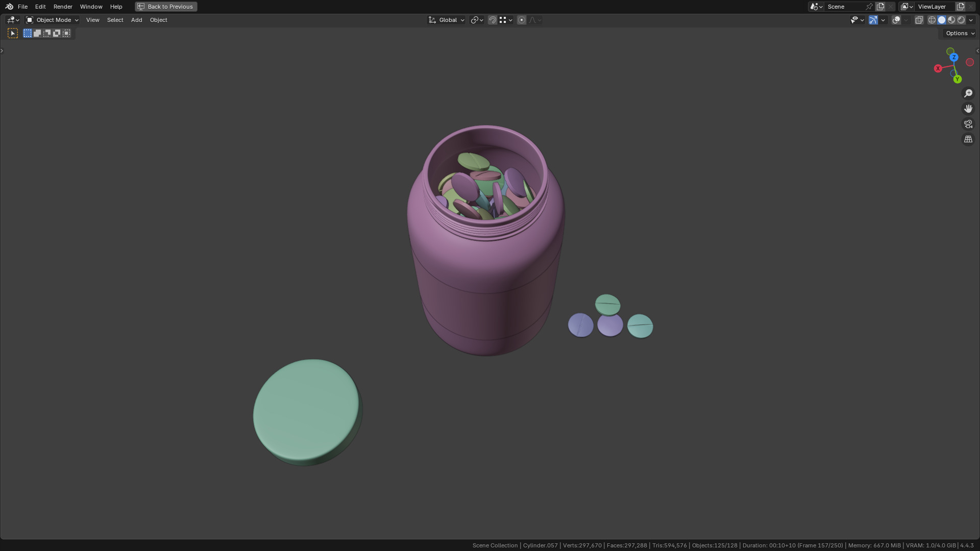 Capsule bottle 02 3D model_2