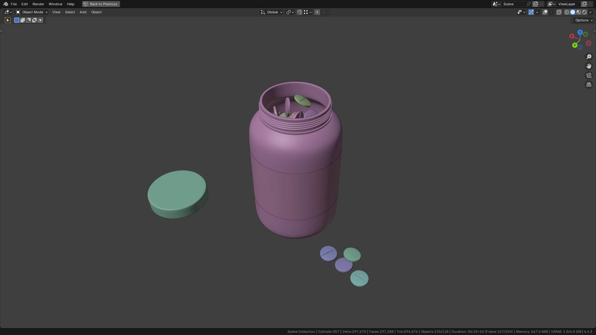 Capsule bottle 02 3D model_3