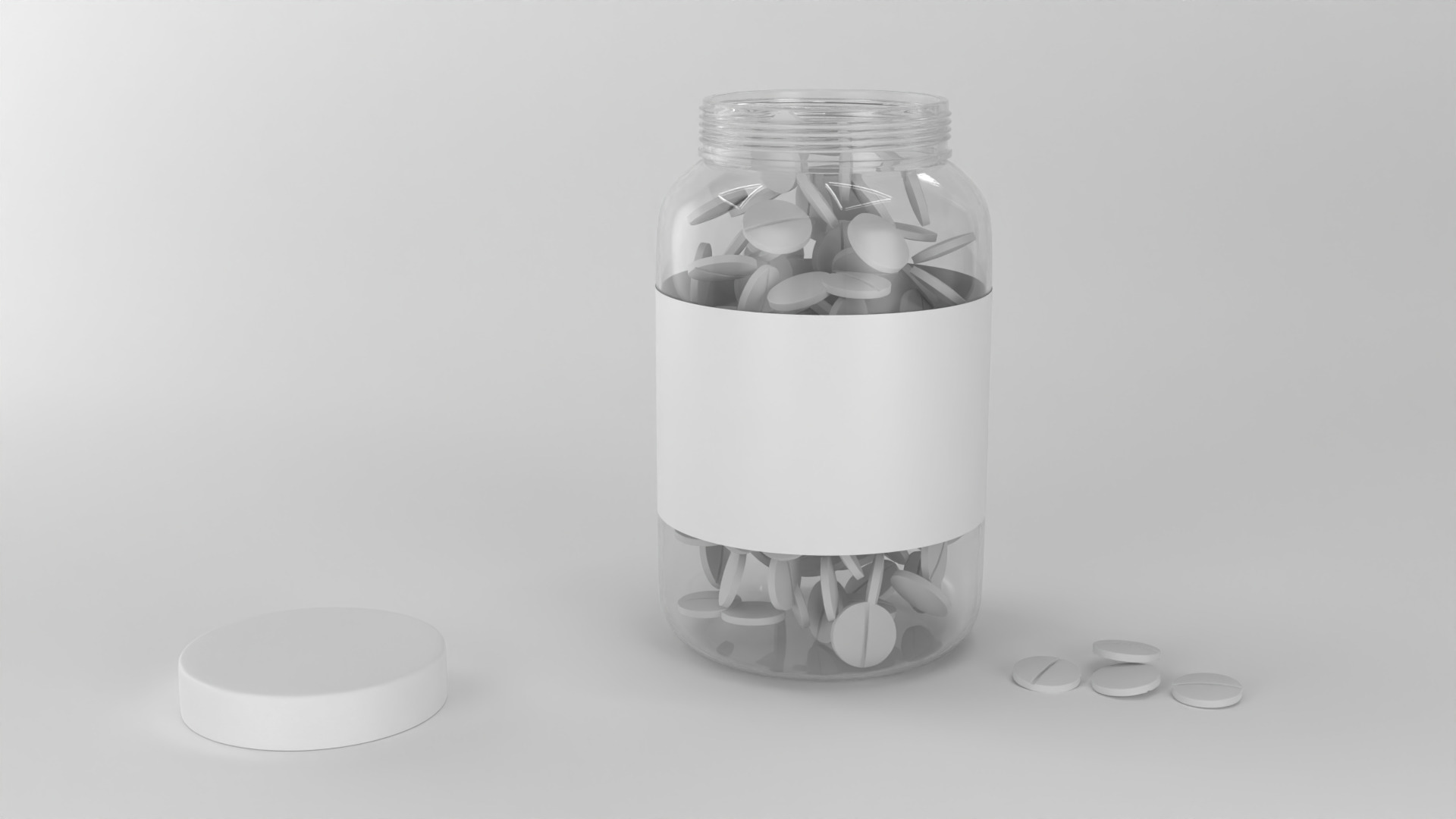 Capsule bottle 02 3D model_1