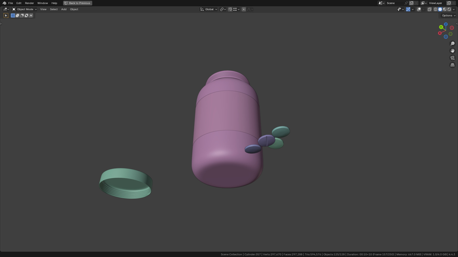 Capsule bottle 02 3D model_4