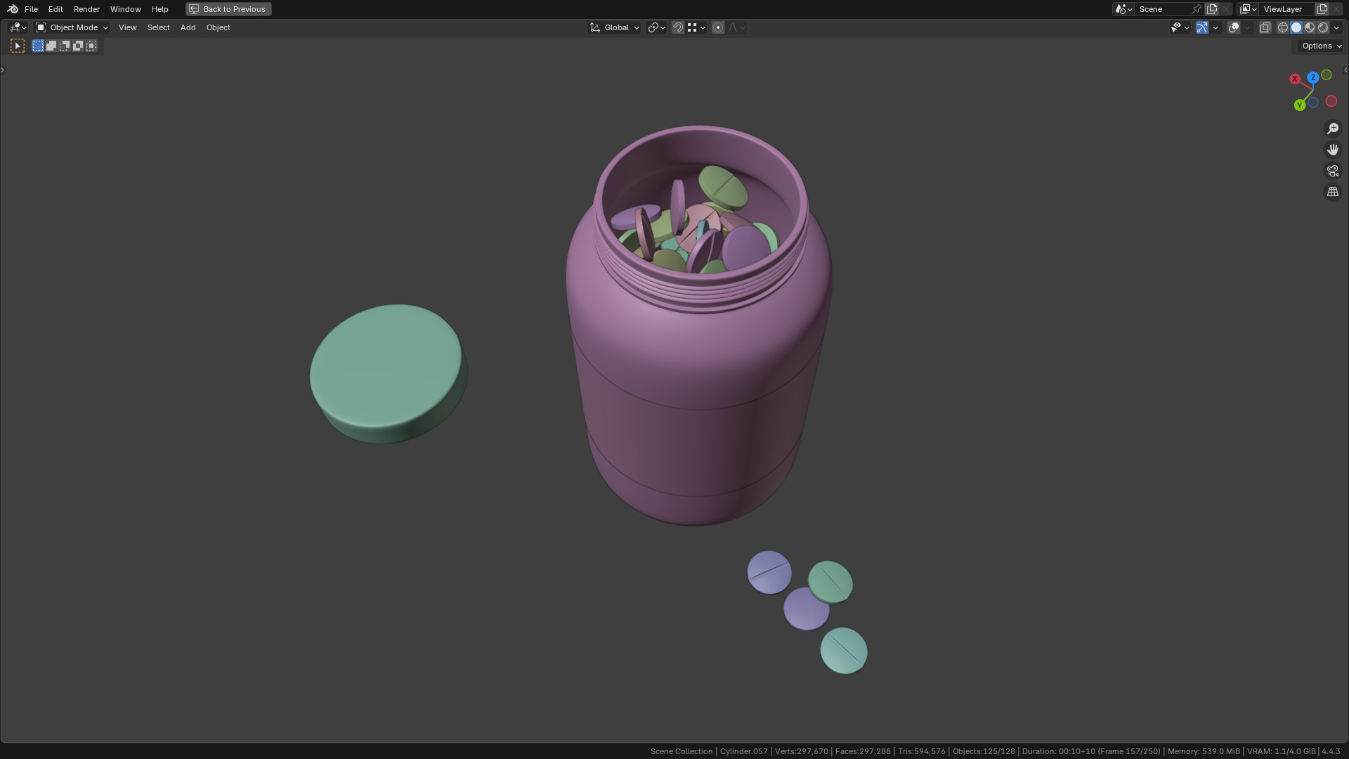 Capsule bottle 02 3D model_9
