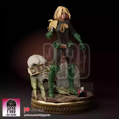 Judge Anderson - Dredd - 1TO10 STL FILE 3D PRINT MODEL 3D print model
