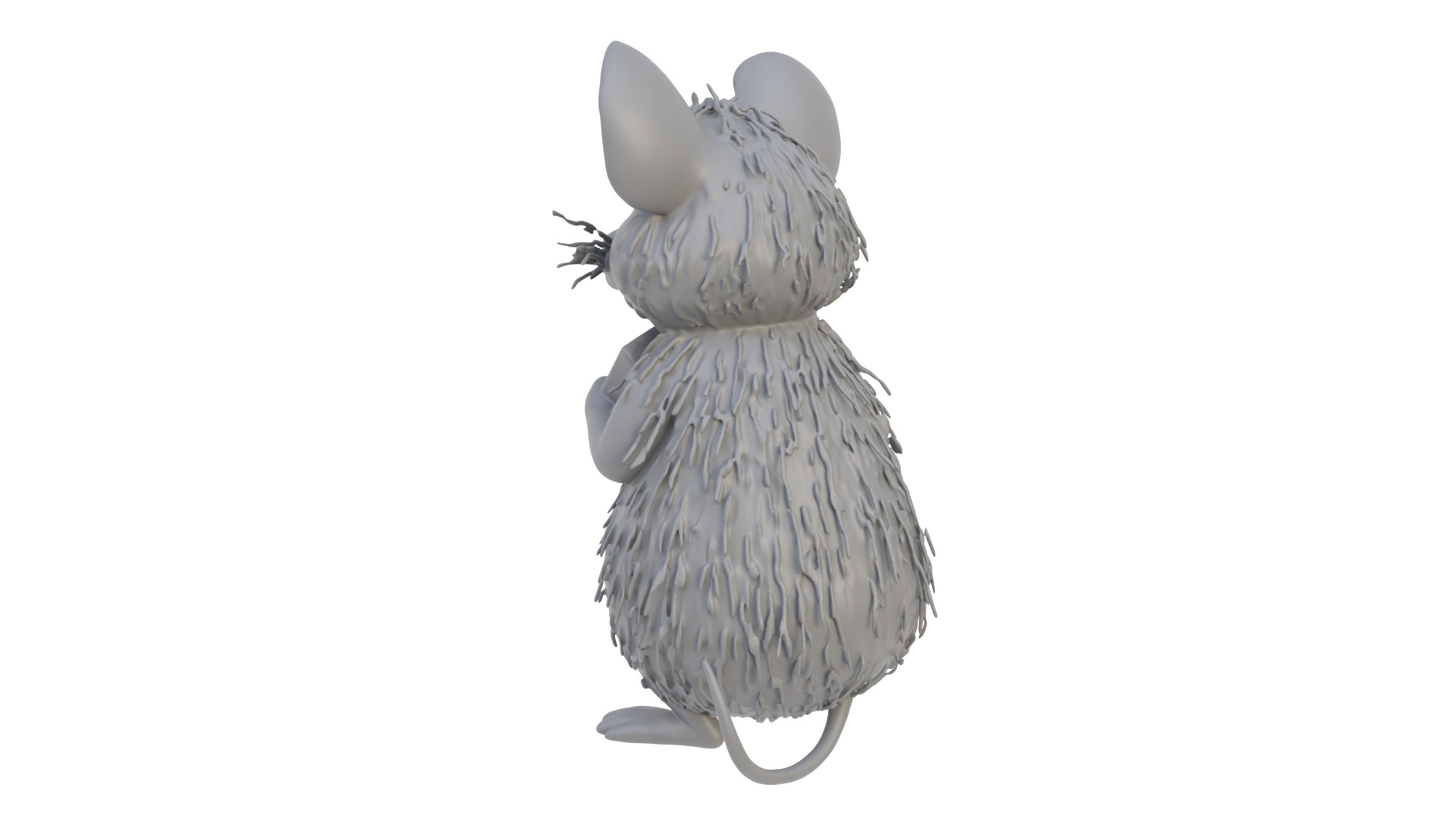 Mouse with cheese 3D model_3