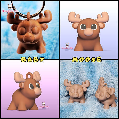 Baby Moose 3D print model