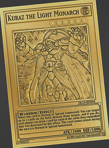 Kuraz the Light Monarch - yu-gi-oh 3D print model