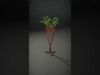 Modern Plant Stand with Green Foliage Model Pack Low-poly 3D model_2