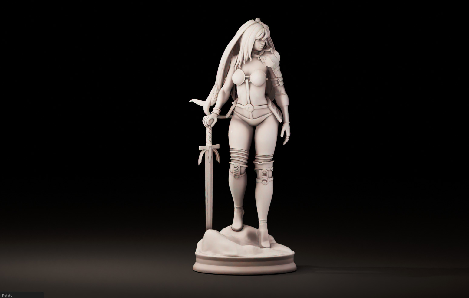 Taarna - Heavy Metal - 1TO10 STL FILE 3D PRINT MODEL 3D print model_1