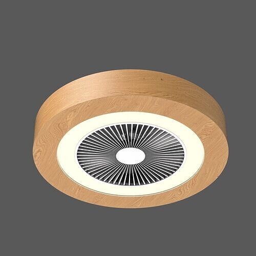 Modern Ceiling Fan with Enclosed Blades 3D model