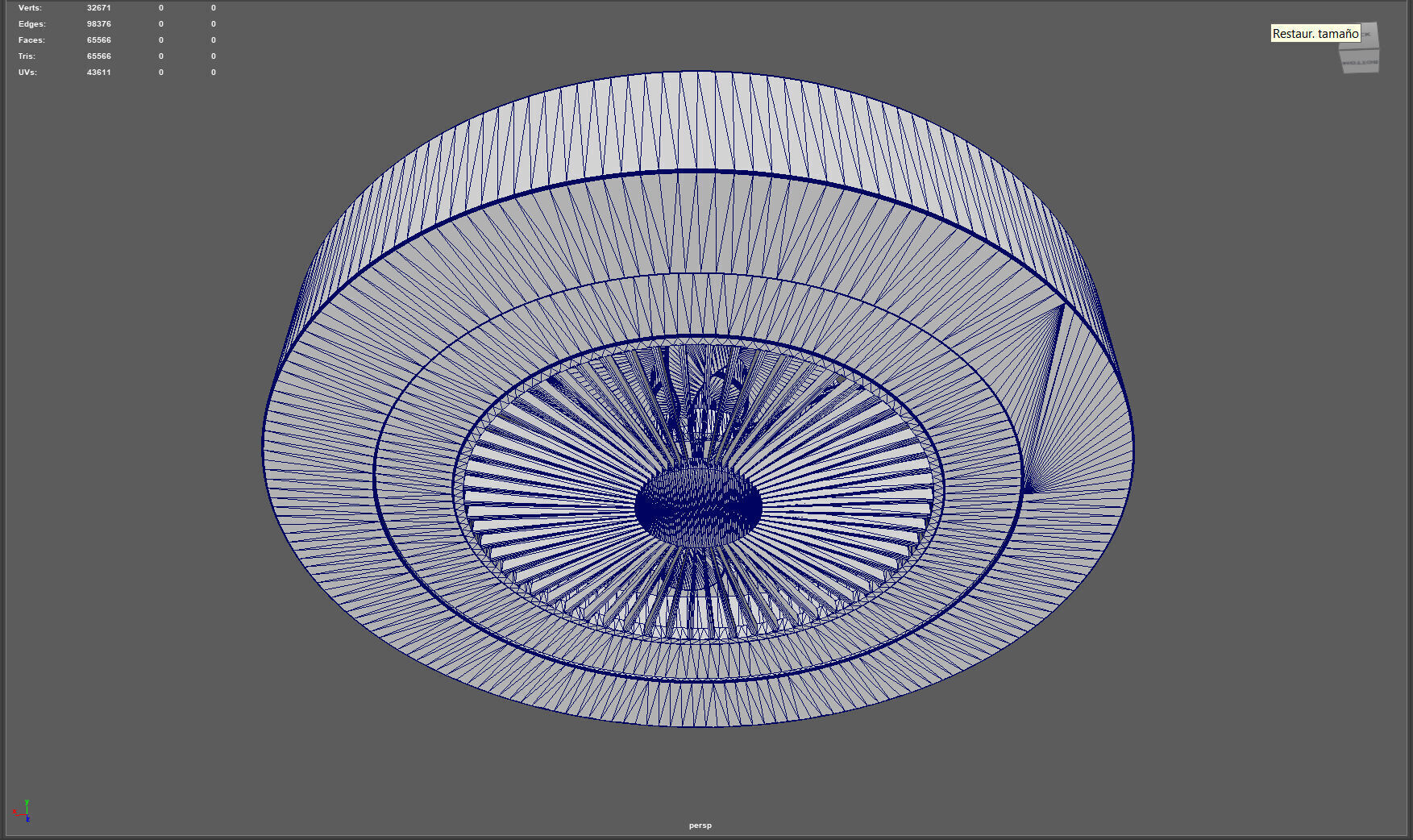 Modern Ceiling Fan with Enclosed Blades 3D model_11