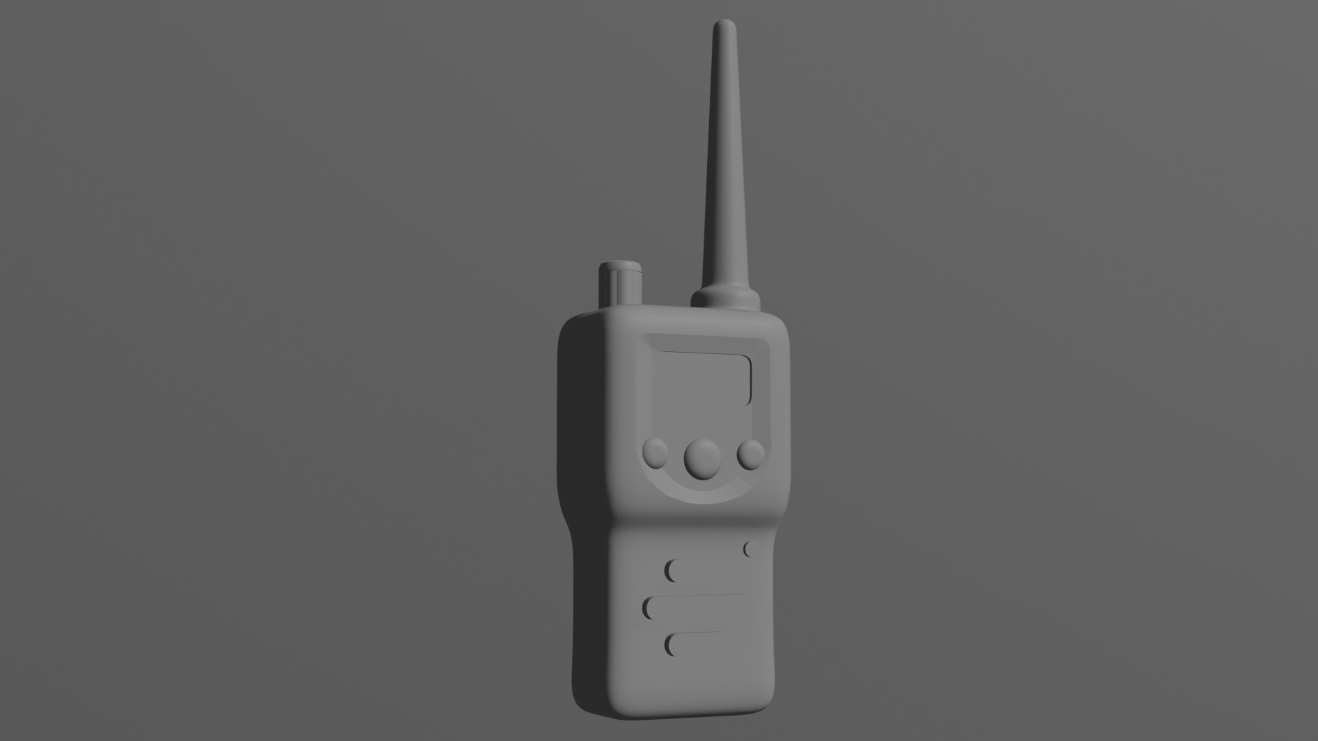 Walkie Talkie Low-poly 3D model_3