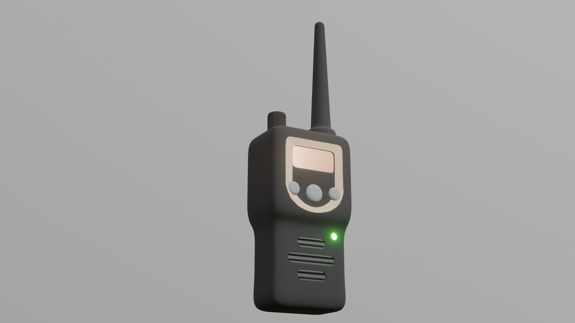 Walkie Talkie Low-poly 3D model_1