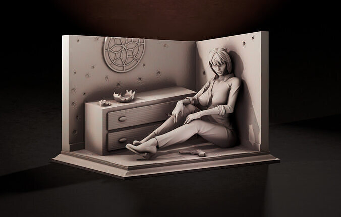 Atomic Blonde - 1TO10 STL FILE 3D PRINT MODEL 3D print model