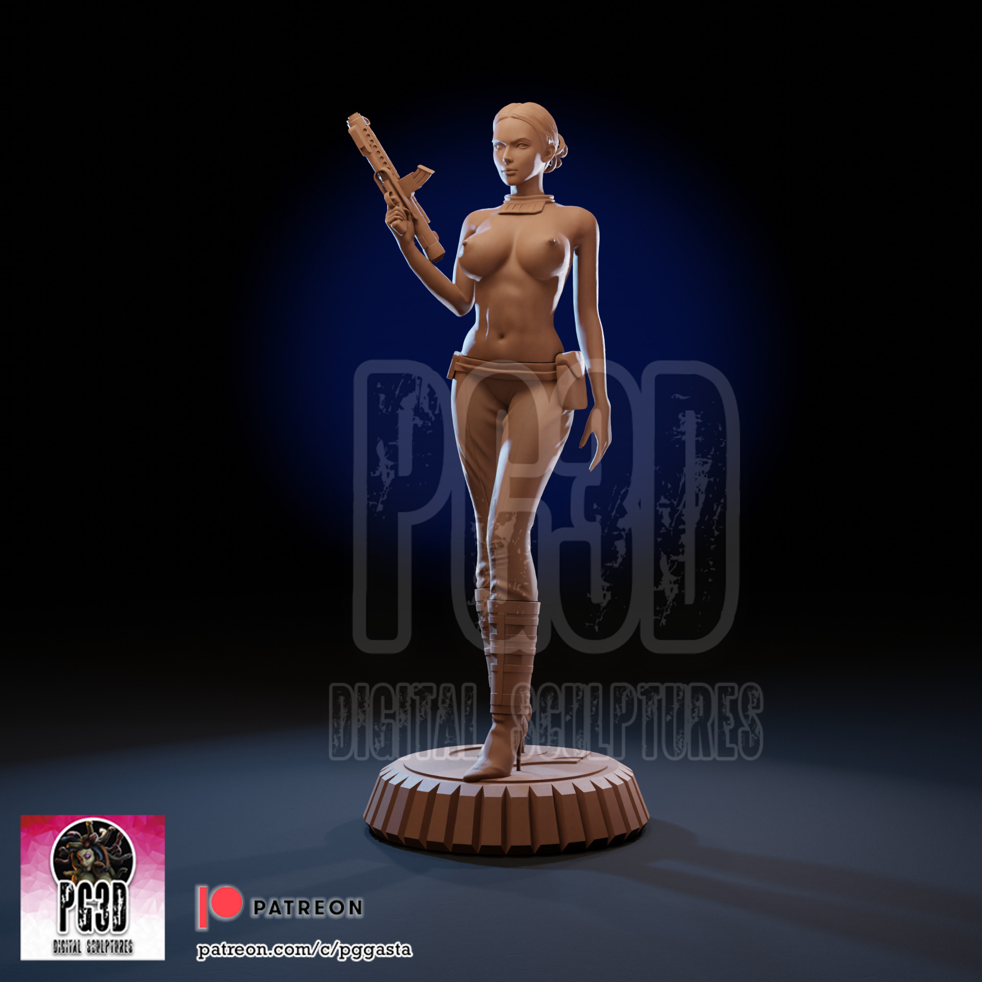 Padme Star Wars - 1TO10 STL FILE 3D PRINT MODEL 3D print model_16