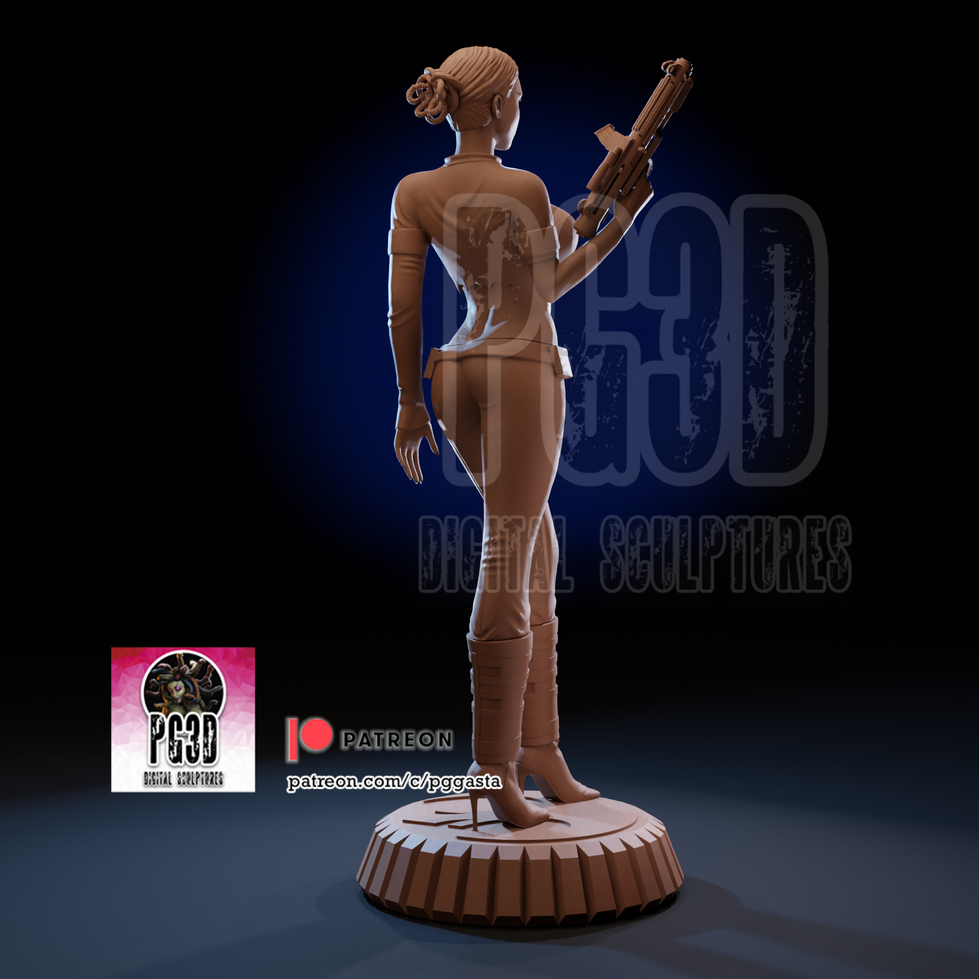 Padme Star Wars - 1TO10 STL FILE 3D PRINT MODEL 3D print model_5