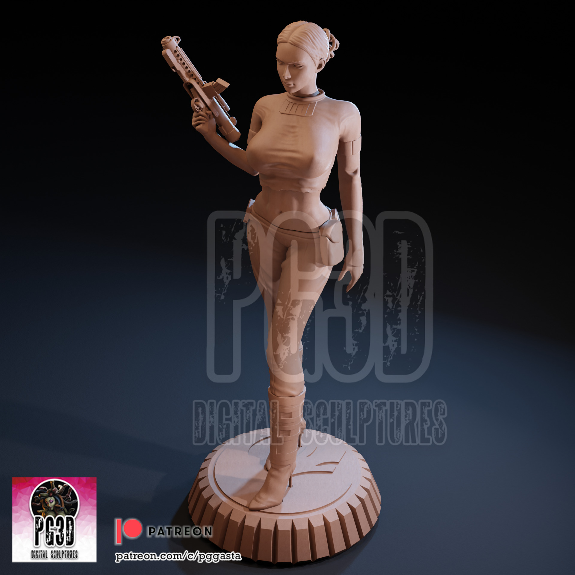 Padme Star Wars - 1TO10 STL FILE 3D PRINT MODEL 3D print model_8