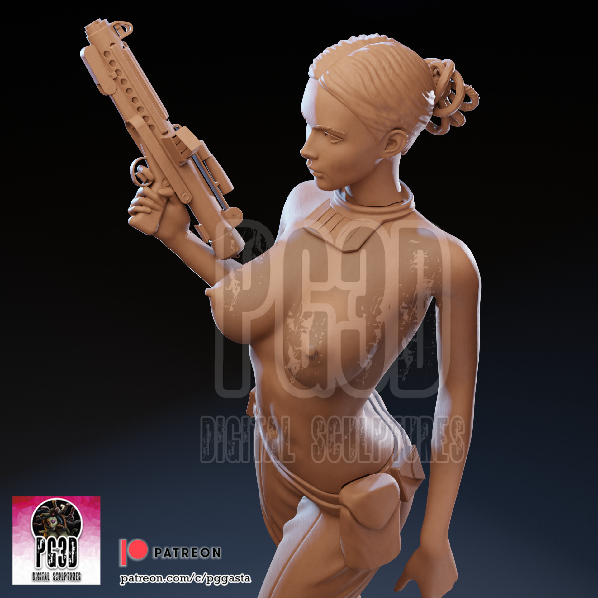 Padme Star Wars - 1TO10 STL FILE 3D PRINT MODEL 3D print model_14