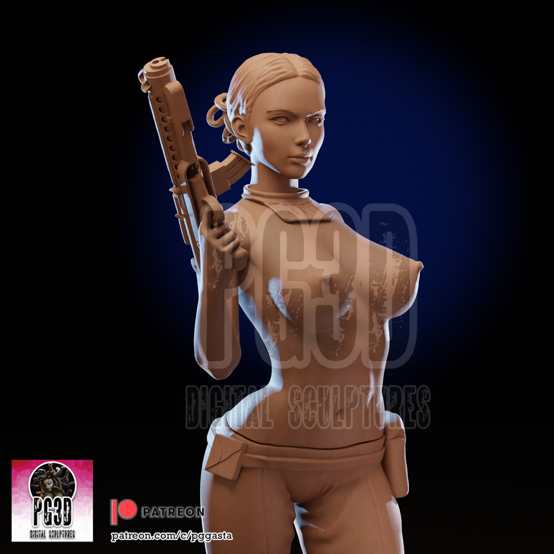 Padme Star Wars - 1TO10 STL FILE 3D PRINT MODEL 3D print model_12
