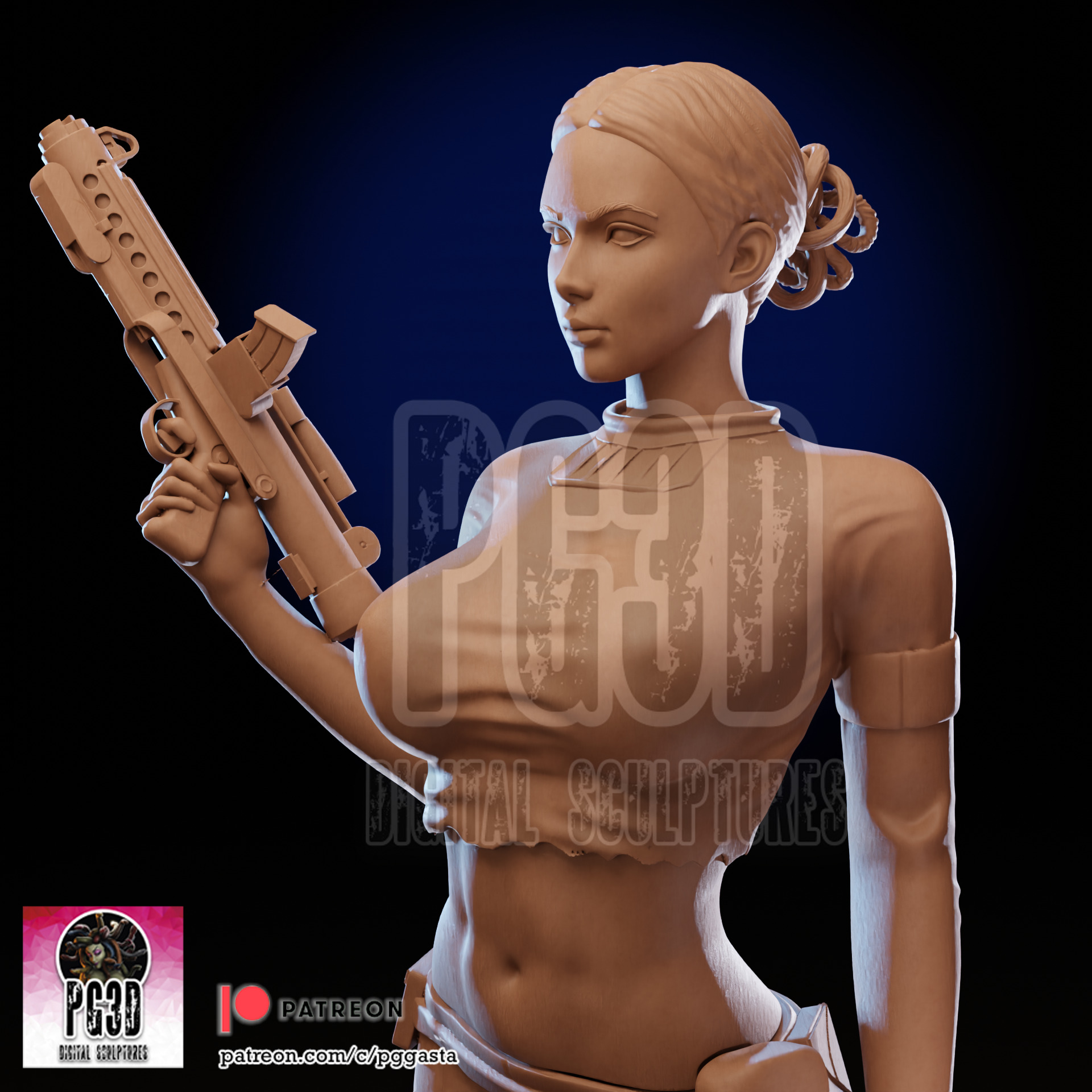 Padme Star Wars - 1TO10 STL FILE 3D PRINT MODEL 3D print model_10