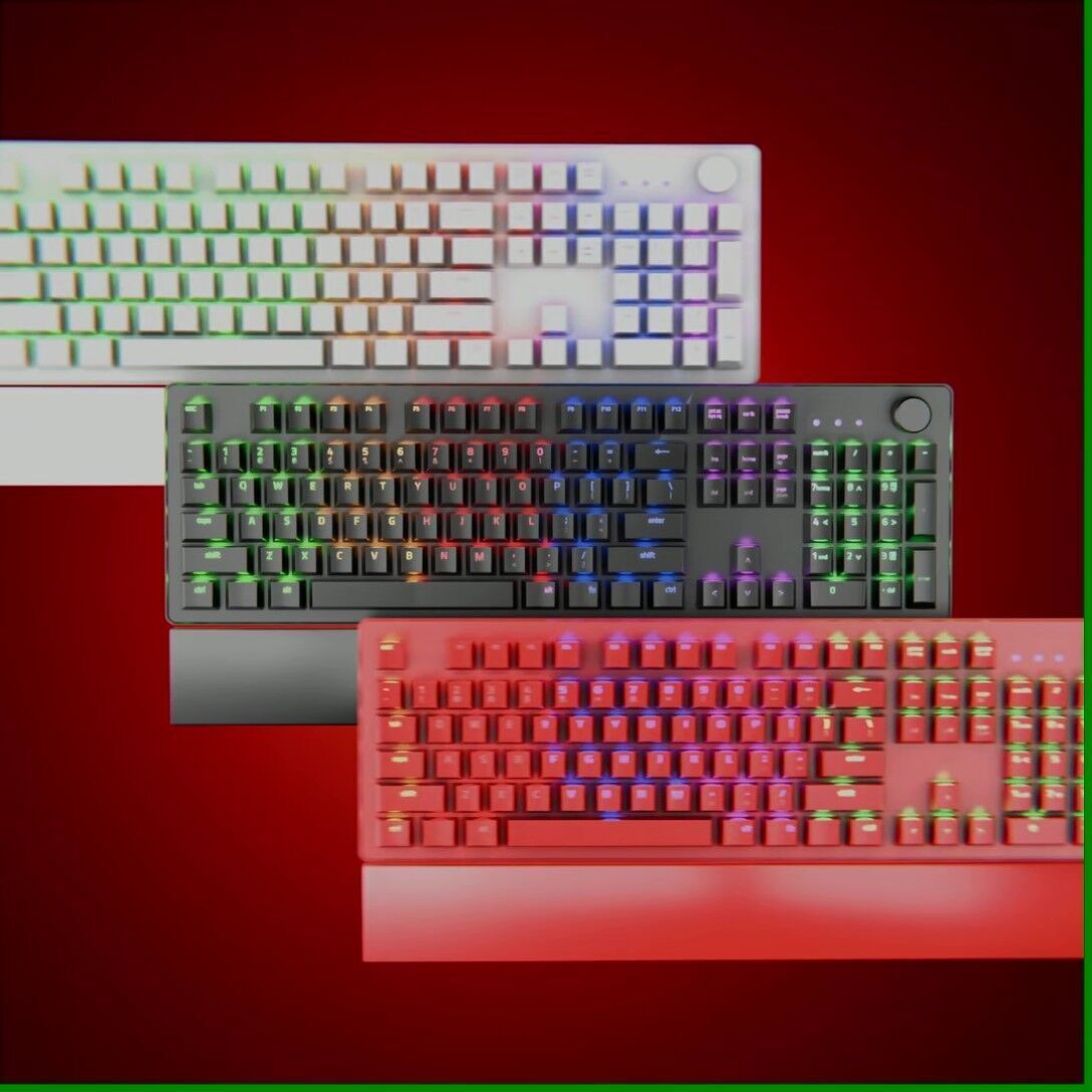 Fantech Maxpower MK853 Keyboard 3D model Low-poly 3D model_7