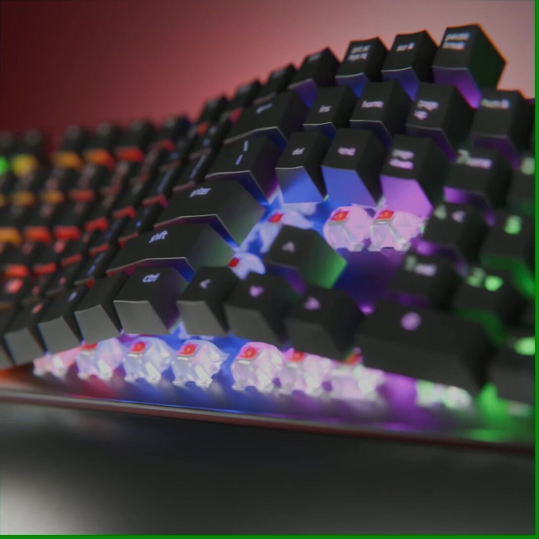 Fantech Maxpower MK853 Keyboard 3D model Low-poly 3D model_6