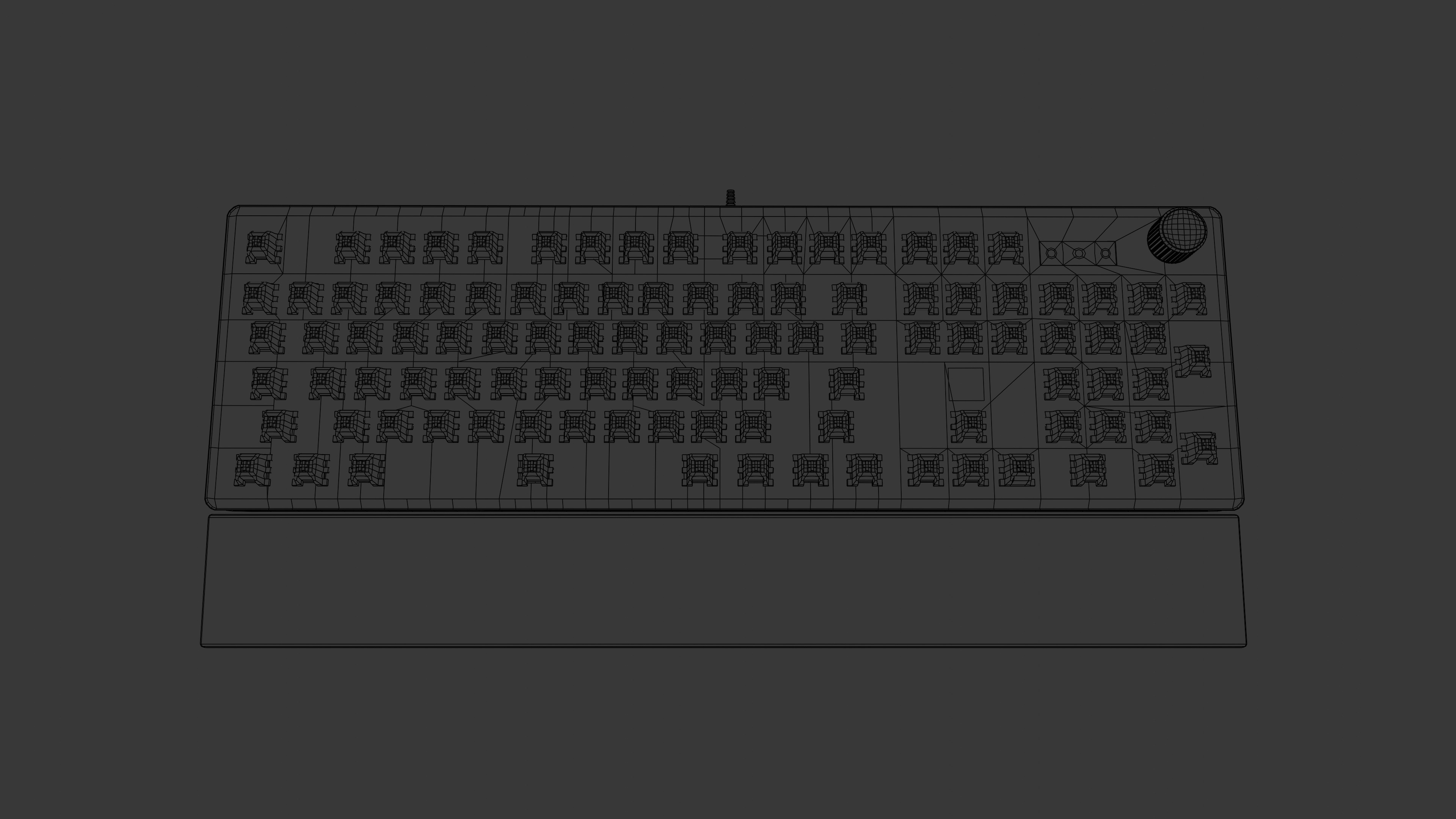 Fantech Maxpower MK853 Keyboard 3D model Low-poly 3D model_15