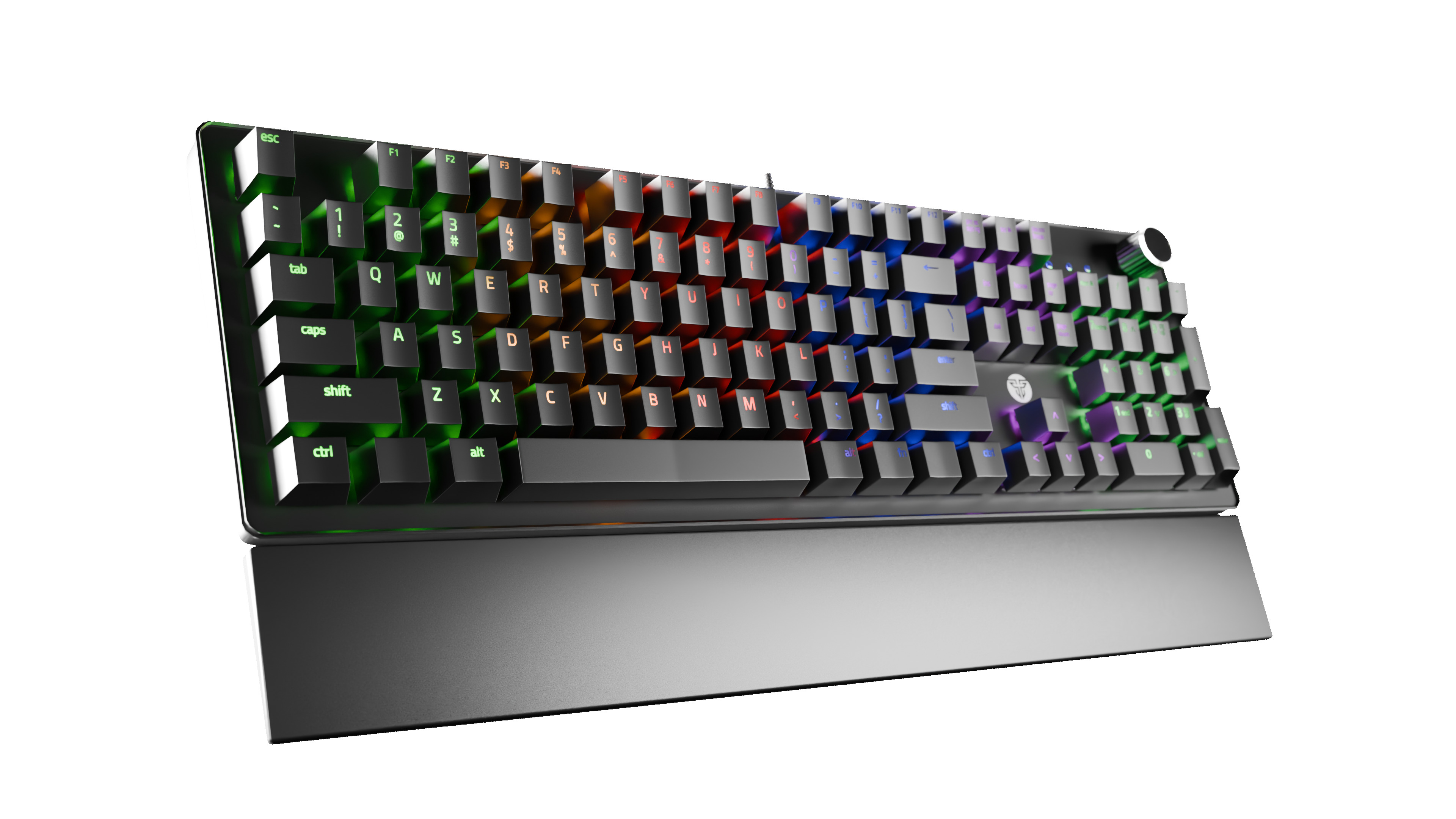 Fantech Maxpower MK853 Keyboard 3D model Low-poly 3D model_10