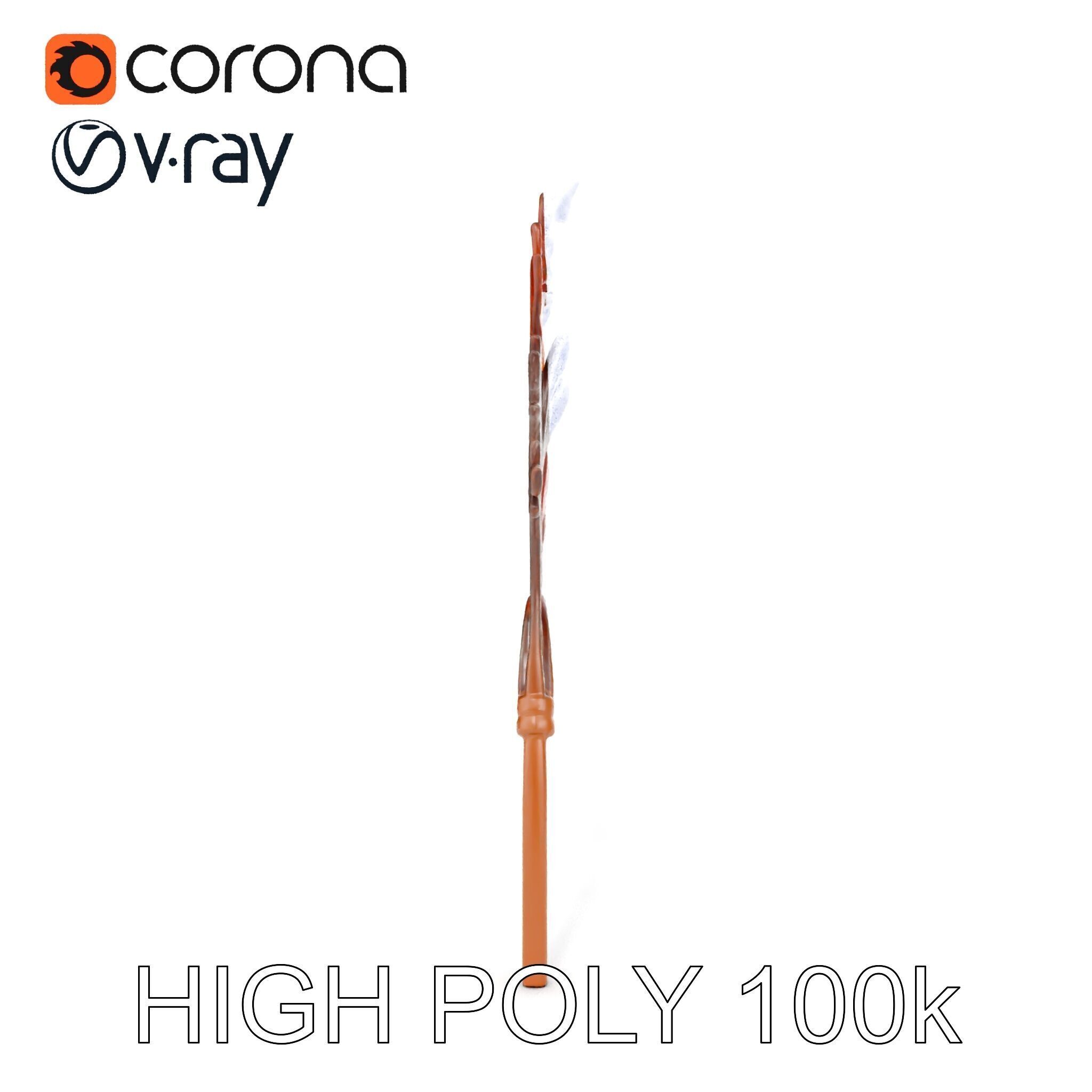 Decorative Leaf Model Pack with Detailed Textures Low-poly 3D model_22