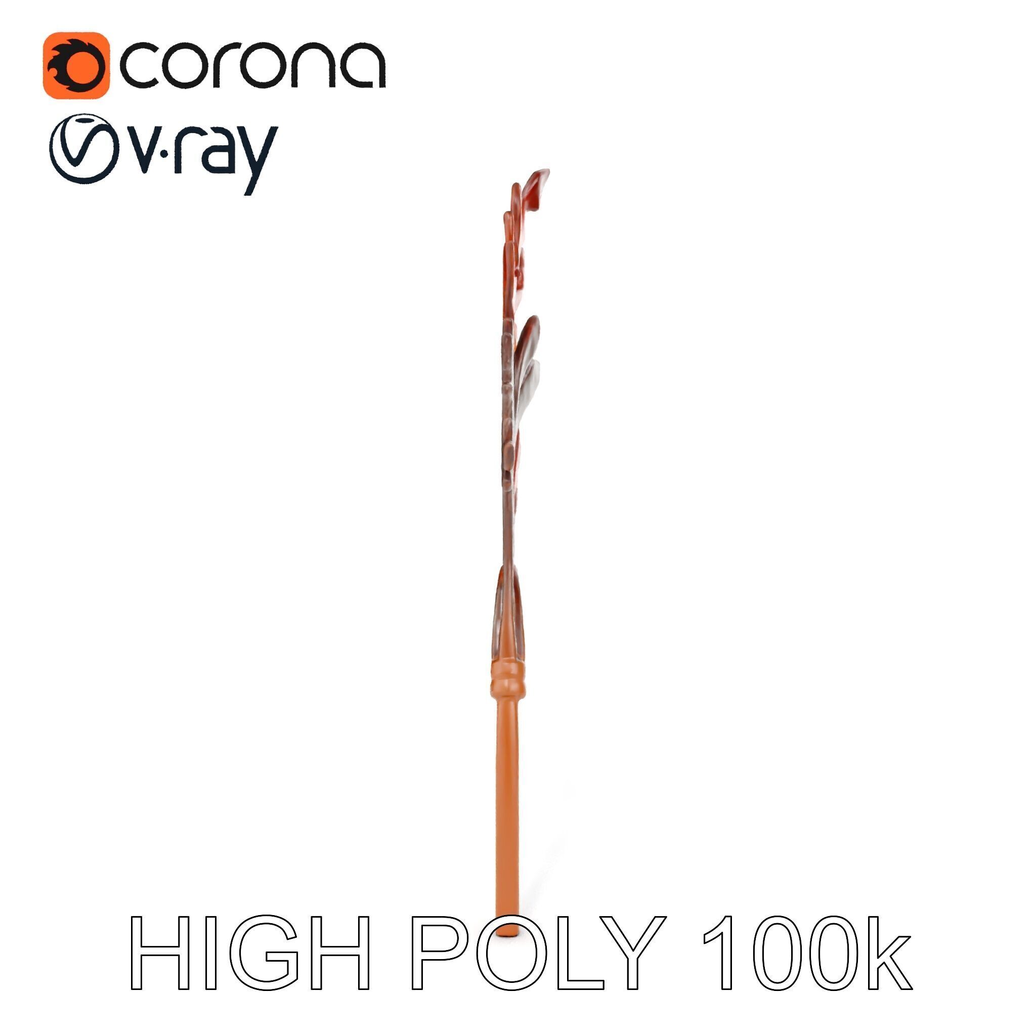 Decorative Leaf Model Pack with Detailed Textures Low-poly 3D model_16