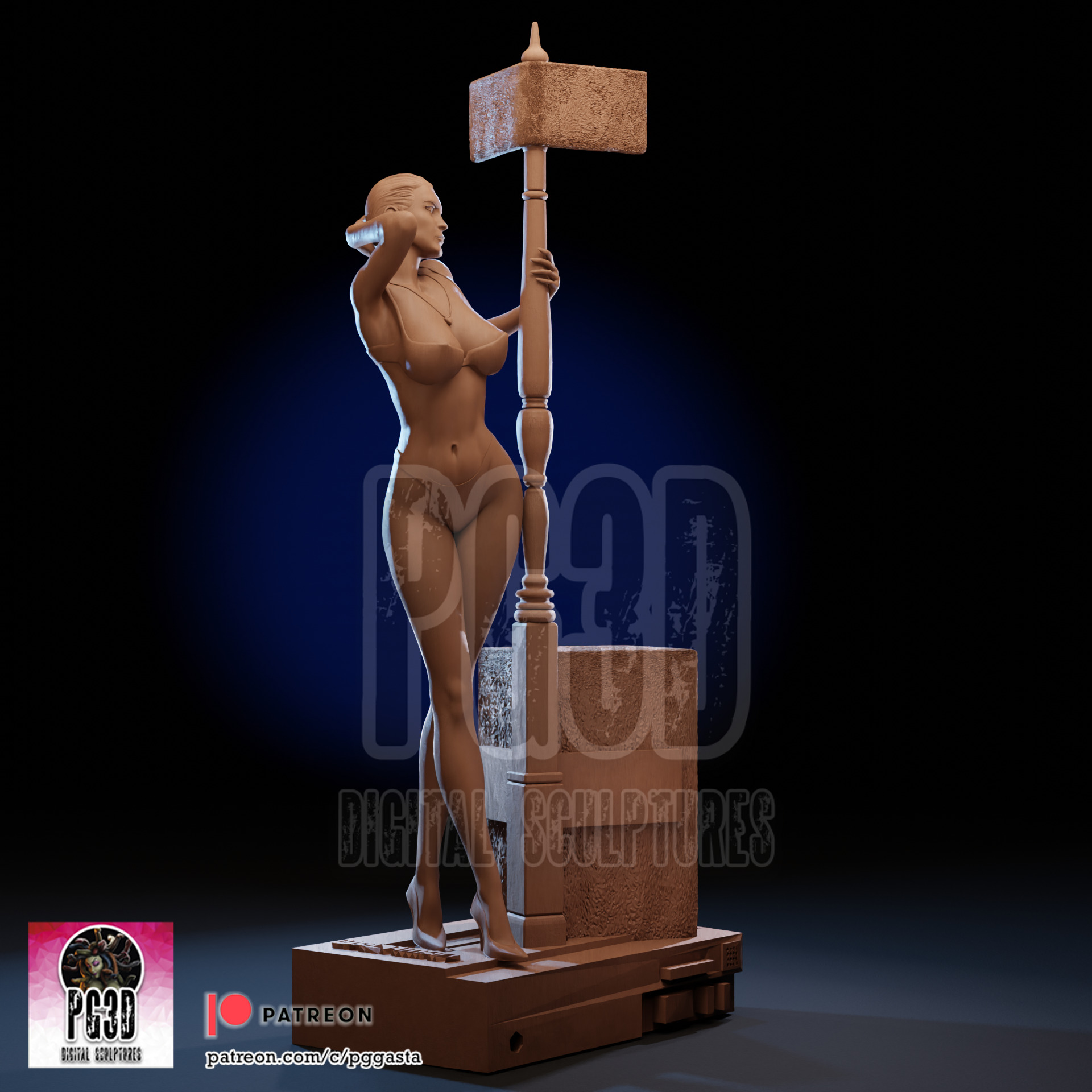 Jamie Lee Curtis - True Lies - 1TO10 STL FILE 3D PRINT MODEL 3D print model_14