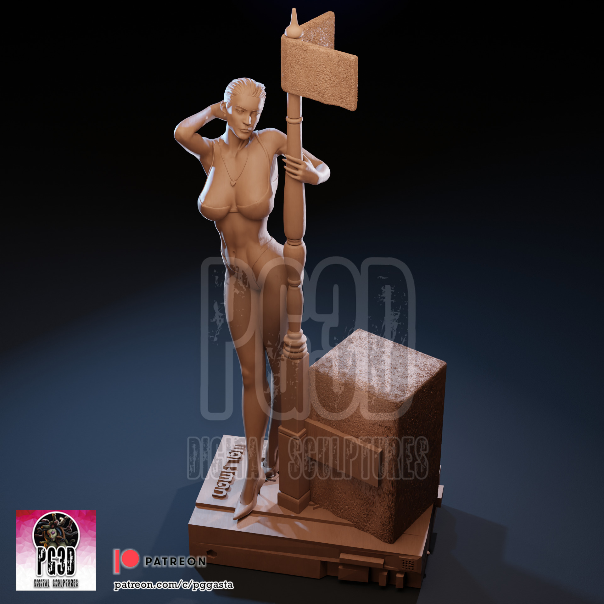 Jamie Lee Curtis - True Lies - 1TO10 STL FILE 3D PRINT MODEL 3D print model_15