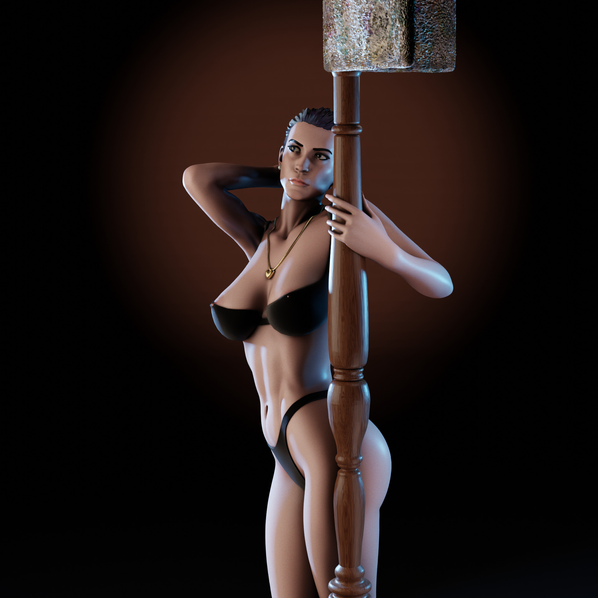 Jamie Lee Curtis - True Lies - 1TO10 STL FILE 3D PRINT MODEL 3D print model_6