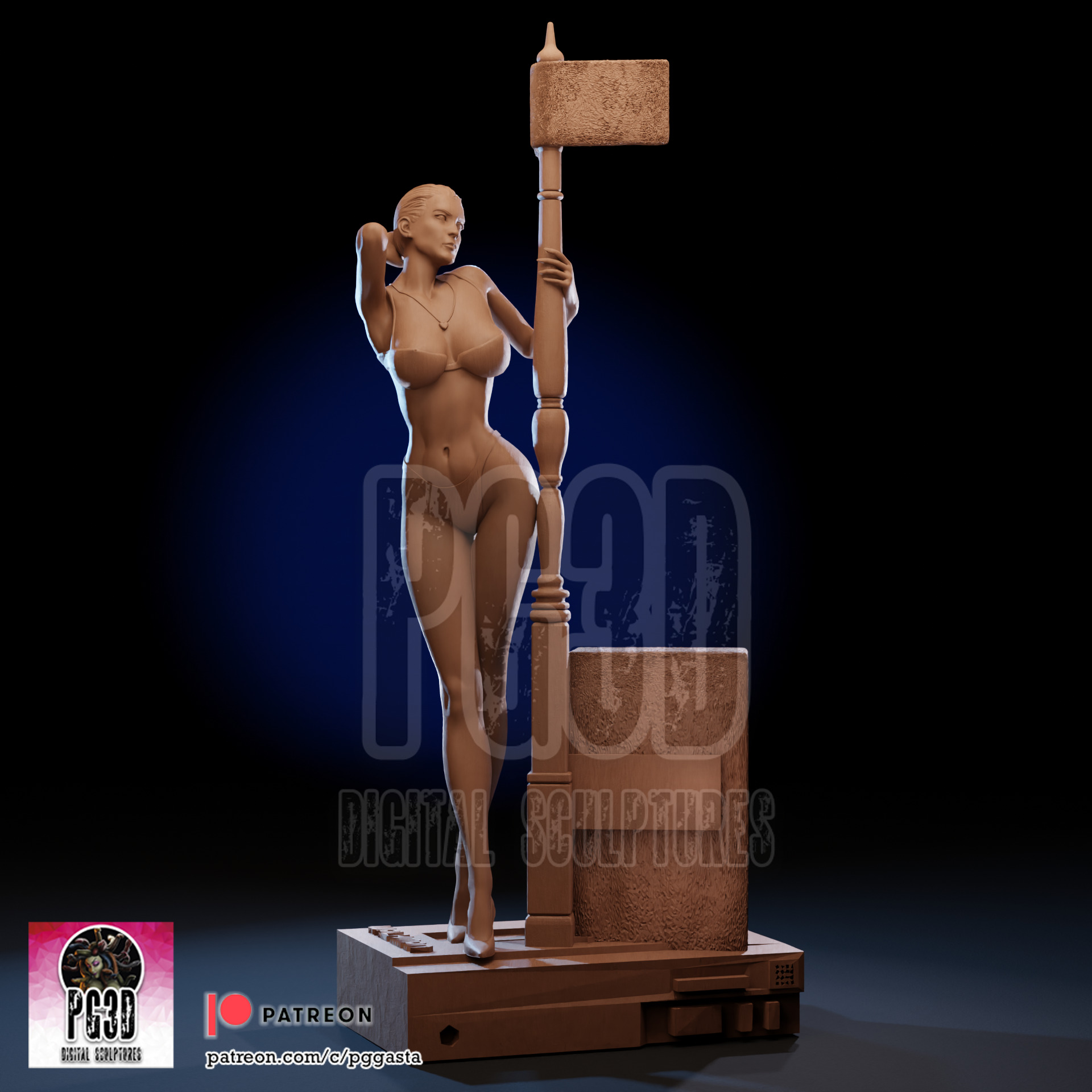 Jamie Lee Curtis - True Lies - 1TO10 STL FILE 3D PRINT MODEL 3D print model_10