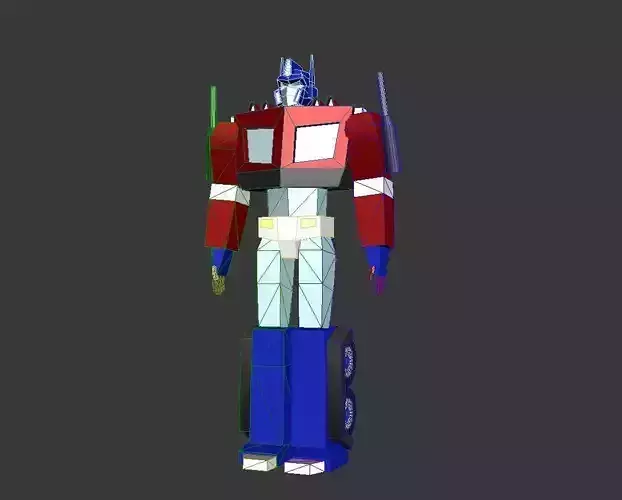 optimus prime robot Free low-poly 3D model