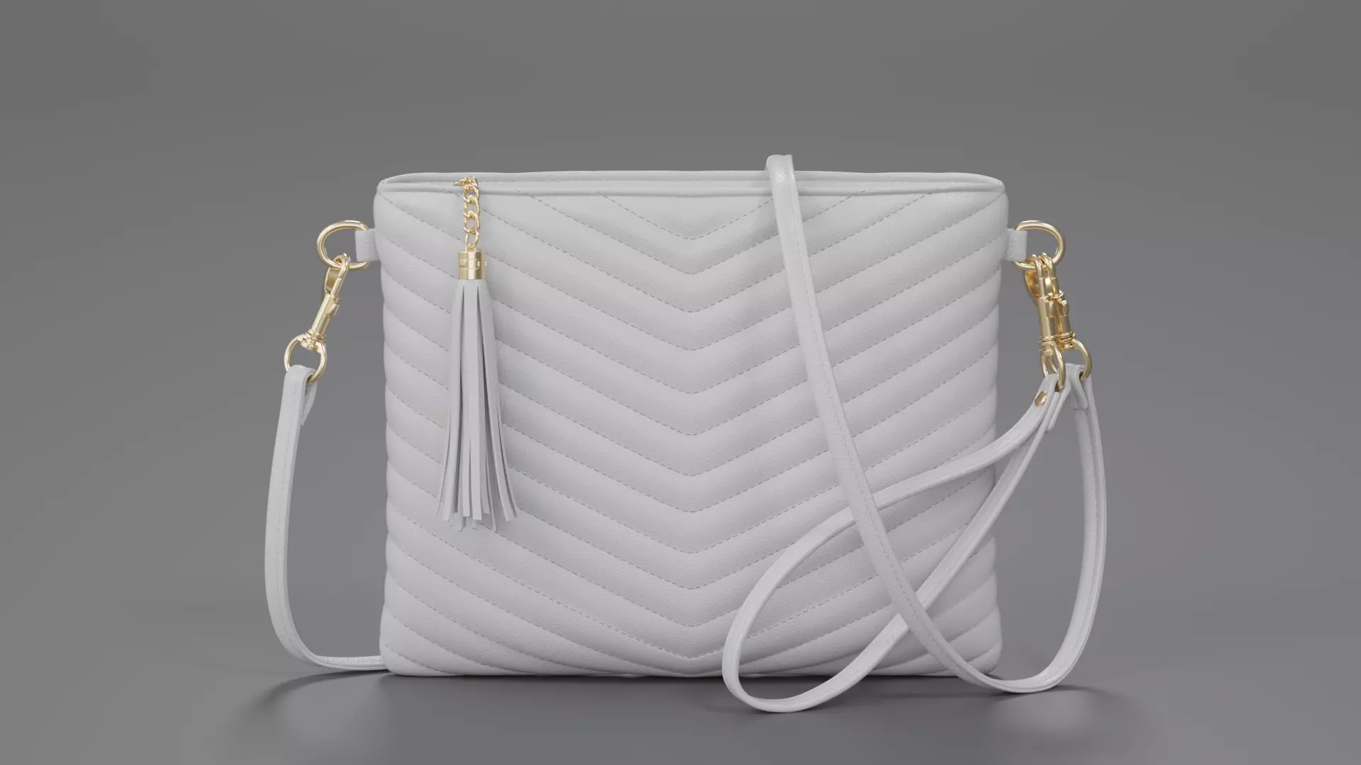 Vegan Leather Shoulder Purses 3D model_0